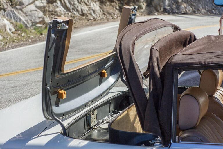 Convertible with a new soft top