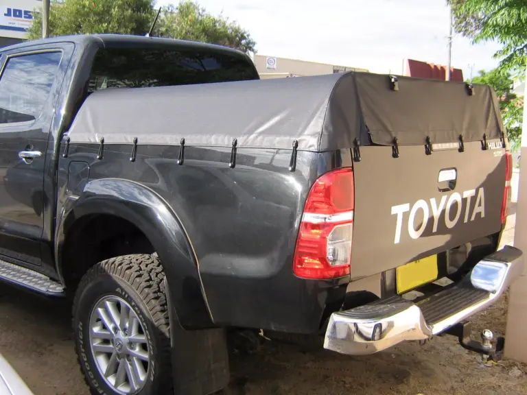 Toyota Hilux ute with a fitted tonneau cover